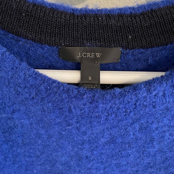 Bright Cobalt J. Crew Alpaca Sweater Oversize Fit Size S - Picture 2 of 7